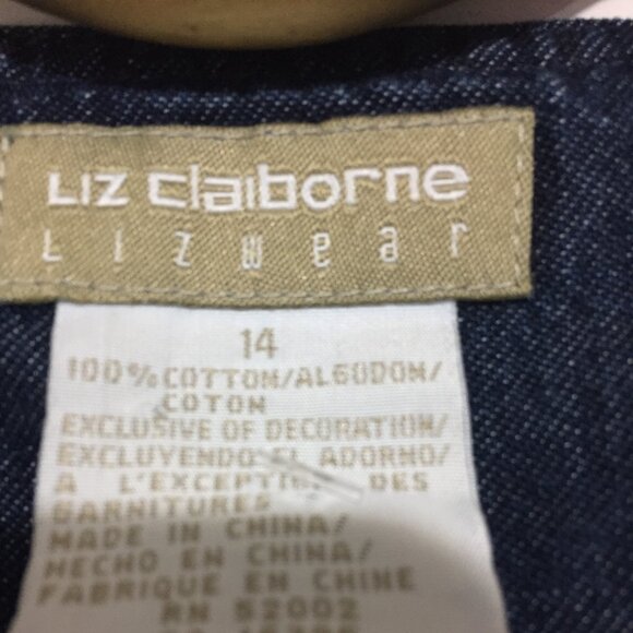 VINTAGE LIZ CLAIBORNE DENIM DRESSES SIZE 14 - Picture 6 of 6